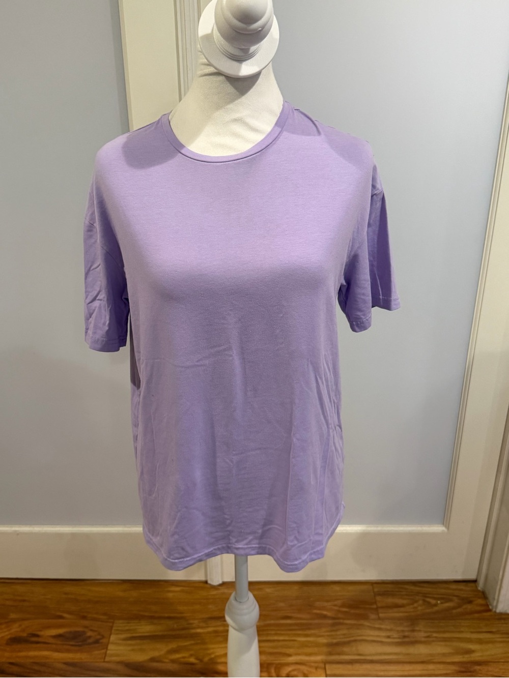 SHEIN Lilac Short Sleeve Crew Tee